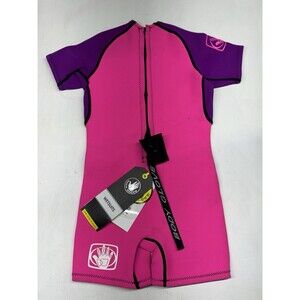 Body Glove Pink Wetsuit Pro 3 Kids Shorty Spring Girls Size C4 NWT